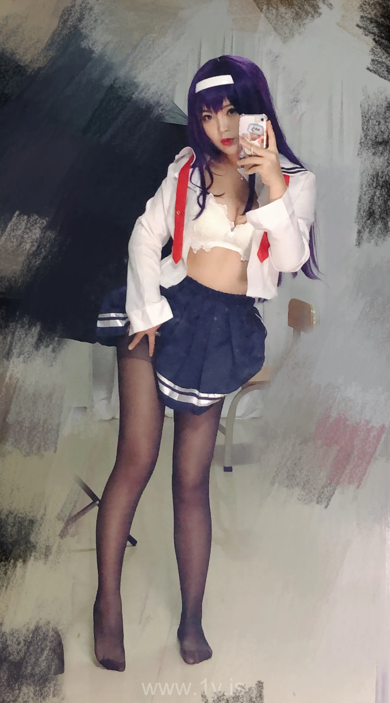 Coser@白烨 NO.020 学姐校服自拍